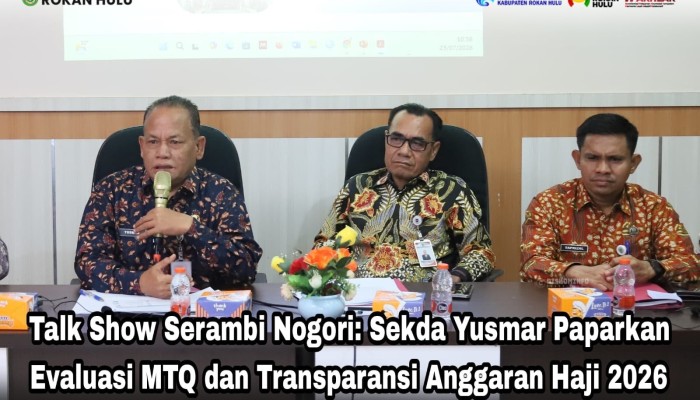 Talk Show Serambi Nogori: Sekda Yusmar Paparkan Evaluasi MTQ dan Transparansi Anggaran Haji 2026