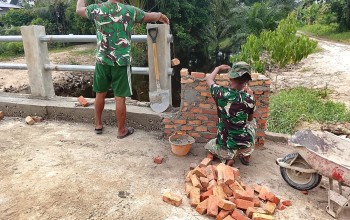 Kodam XIX/Tuanku Tambusai Genjot Jembatan Garuda Armco, Infrastruktur Penghubung untuk 1.000 Penerima Manfaat