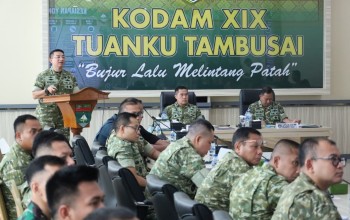 Pangdam Tegaskan Zero Error, Kodam XIX Tuanku Tambusai Pastikan Kesiapan Lat Ops dan Satgas Pamtas