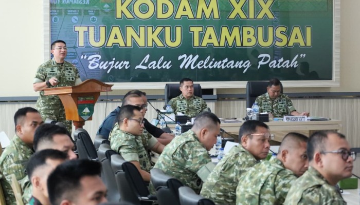 Pangdam Tegaskan Zero Error, Kodam XIX Tuanku Tambusai Pastikan Kesiapan Lat Ops dan Satgas Pamtas