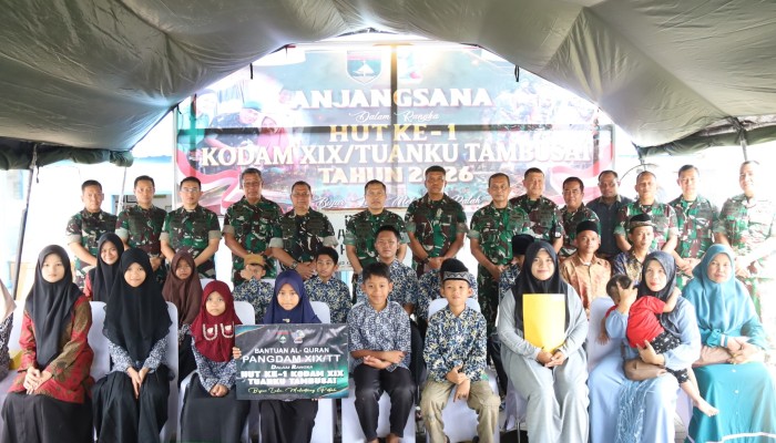 Pangdam XIX Tuanku Tambusai Kunjungi Panti Asuhan Hikmah, Salurkan Bantuan dan Harapan