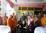 Kodam XIX Tuanku Tambusai Berikan Santunan dan Kursi Roda kepada Veteran Pejuang Bangsa