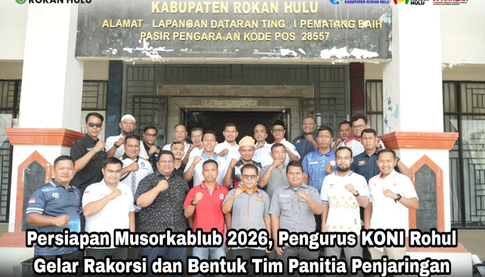 Persiapan Musorkablub 2026, Pengurus KONI Rohul Gelar Rakorsi dan Bentuk Tim Panitia Penjaringan
