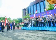 Wawako Pekanbaru Ikuti Pelepasan Tim Ekspedisi Merah Putih Polda Riau