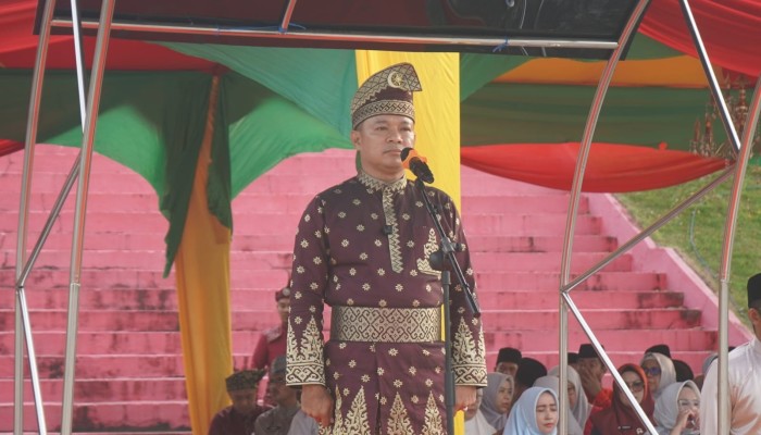 Wabup Husni Thamrin Pimpin Upacara HUT ke-69 Provinsi Riau
