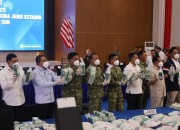 Pangdam XIX Tuanku Tambusai Hadiri Pemusnahan 1,3 Ton Ketamin Hasil Pengungkapan MV King Sun