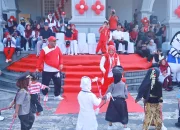 Semangat Kemerdekaan, Bupati Siak Sambut Peserta Karnaval Budaya HUT ke-81 RI di Rumah Rakyat