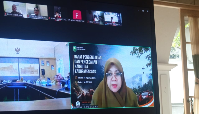 Bupati Siak Minta Pemilik Lahan Bertanggung Jawab Cegah Karhutla