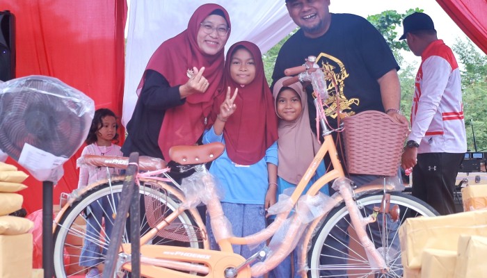 Jalan Santai HUT RI ke-81 di Siak, Wabup Syamsurizal Ingatkan Warga Waspadai Karhutla