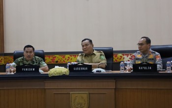 Kodam XIX/Tuanku Tambusai Bersama Pemprov Riau Perkuat Sinergi Hadapi Puncak Karhutla
