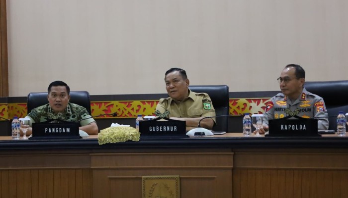 Kodam XIX/Tuanku Tambusai Bersama Pemprov Riau Perkuat Sinergi Hadapi Puncak Karhutla