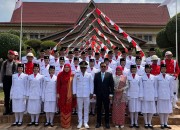 Bupati Pelalawan Pimpin Upacara Peringatan Detik-Detik Proklamasi Kemerdekaan RI ke-81