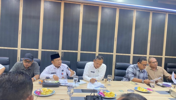 Sambut HUT ke-27 Pelalawan, Pemkab Laksanakan Rapat Percepatan Penyelesaian RTH Tugu Bono Tahap III