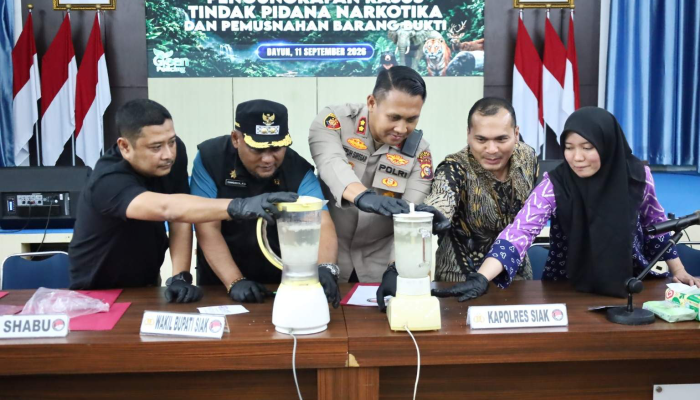 Wabup Syamsurizal Apresiasi Polres Siak Berhasil Putus Mata Rantai Peredaran Narkoba