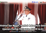 Khidmat dan Megah, Pemkab Rokan Hulu Gelar Upacara Puncak Peringatan HUT RI ke-81
