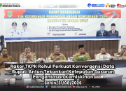 Rakor TKPK Rohul Perkuat Konvergensi Data, Bupati Anton Tekankan Ketepatan Sasaran Pengentasan Kemiskinan