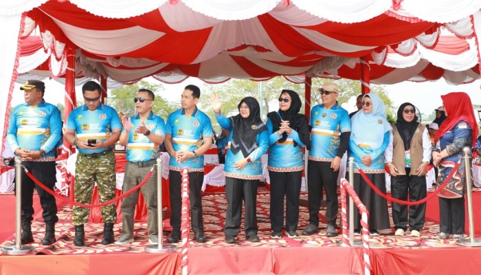 Pekan Olahraga,Seni dan Pembelajaran, Tingkat Provinsi Riau Resmi dibuka, Seribu Peserta Padati Kota Siak