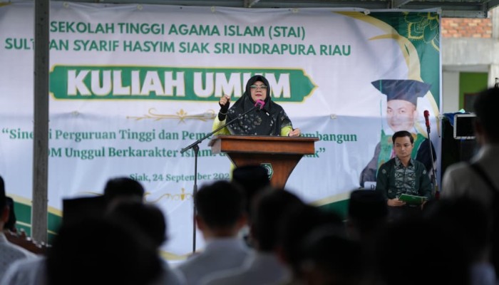 Kuliah Umum di STAI Siak, Bupati Afni Dorong Sinergi Kampus-Pemerintah Cetak SDM Islami