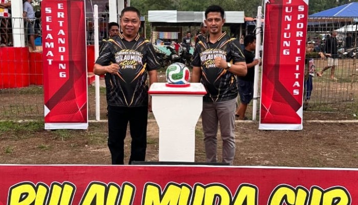 Camat Teluk Meranti Hadiri Pembukaan Turnamen Sepak Bola Pulau Muda Cup 2026
