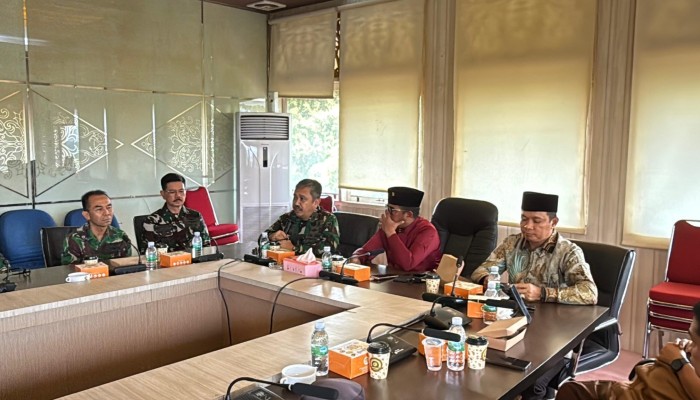 Bupati Pelalawan Hadiri Silaturahmi dan Izin Pamit Tim Penyuluhan Karhutla Mabes TNI