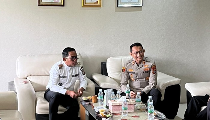 Bupati Zukri Sambut Silaturahmi Kapolres Pelalawan yang baru