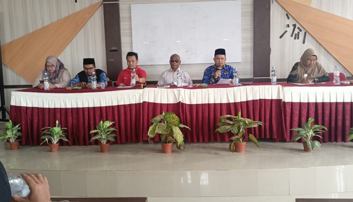 Camat Langgam Pimpin Kegiatan Rapat Kirap Pawai Budaya Helat Pelalawan Ke-27 Tingkat Kecamatan Langgam