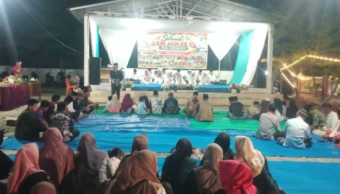 Plt Camat Pangkalan Kuras Rudiyanto, SE, MM Hadiri Hari Jadi Desa Sidomukti ke-19