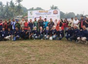 Camat Langgam Buka Secara Resmi Kegiatan Open Turnamen Sepak Bola Desa Tambak CUP IV Se-Kecamatan Langgam