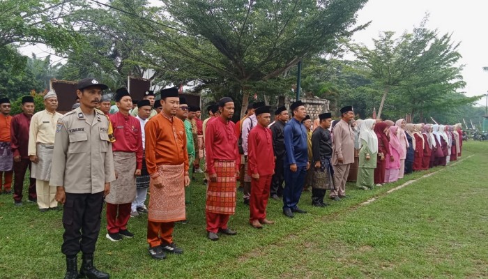 Camat Teluk Meranti Pimpin Upacara Hari Jadi Kabupaten Pelalawan ke-27, Usung Tema “Mo La Awak Membangun Kabupaten Pelalawan”