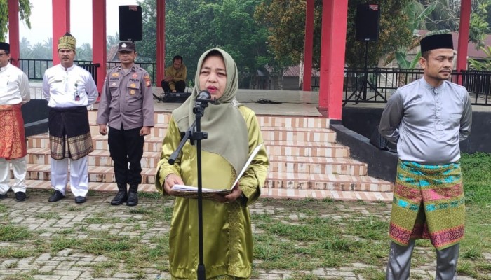 Pemerintah Kecamatan Bandar Petalangan Laksanakan Upacara Hari Jadi Kabupaten Pelalawan Ke-27 Tahun 2026