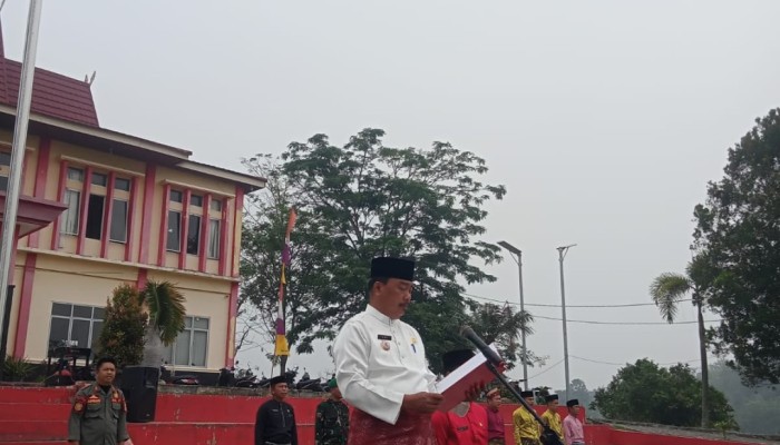 Pemerintah Kecamatan Bunut Laksanakan Upacara Hari Jadi Kabupaten Pelalawan ke-27 tahun 2026