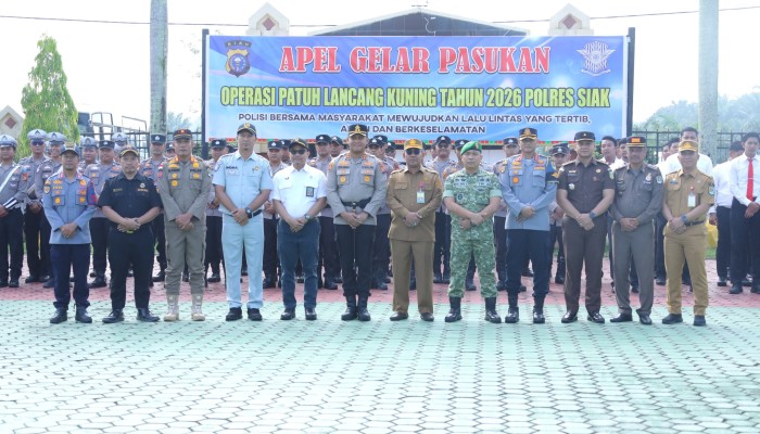 Operasi Patuh Lancang Kuning 2026 Dimulai, Sekda Siak Ingatkan Pengendara Tertib Berlalu Lintas